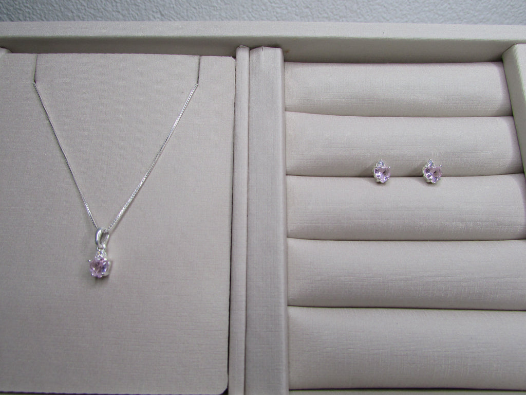 Conjunto Coração Rosa Mini