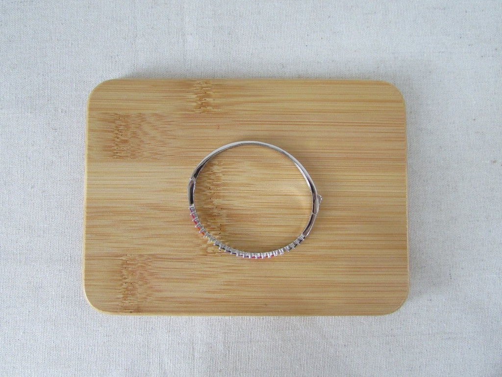 Pulseira Rígida Zirconias Coloridas