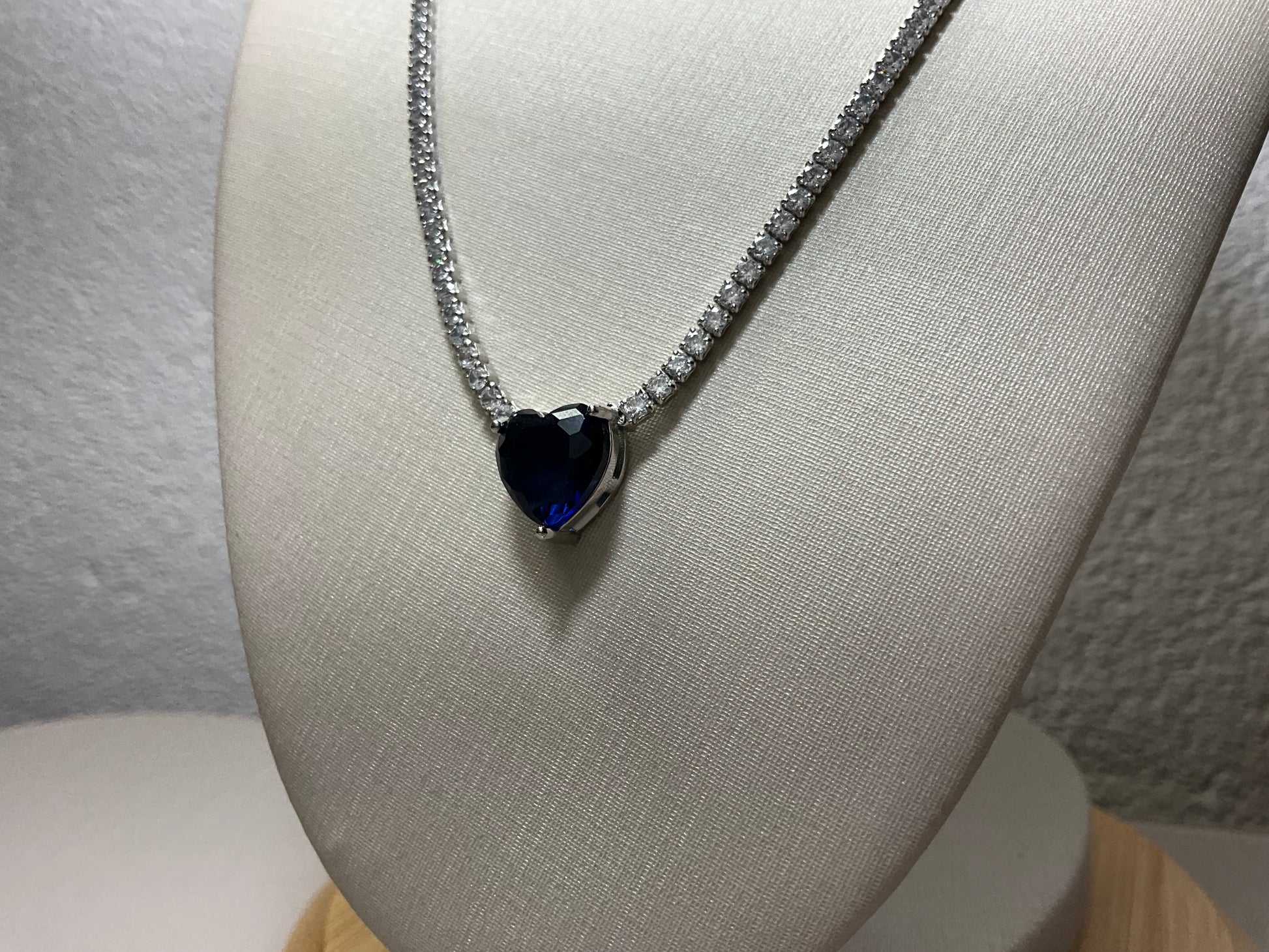 Riviera Coração Zircônia Azul