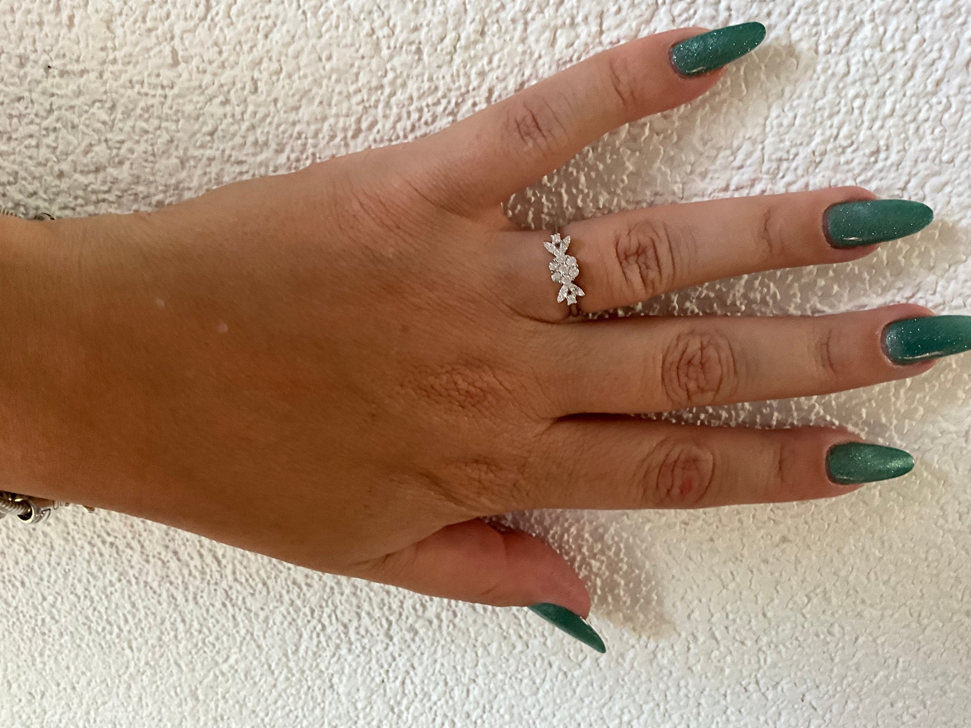 Conjunto Cravejado Flores e Folhas