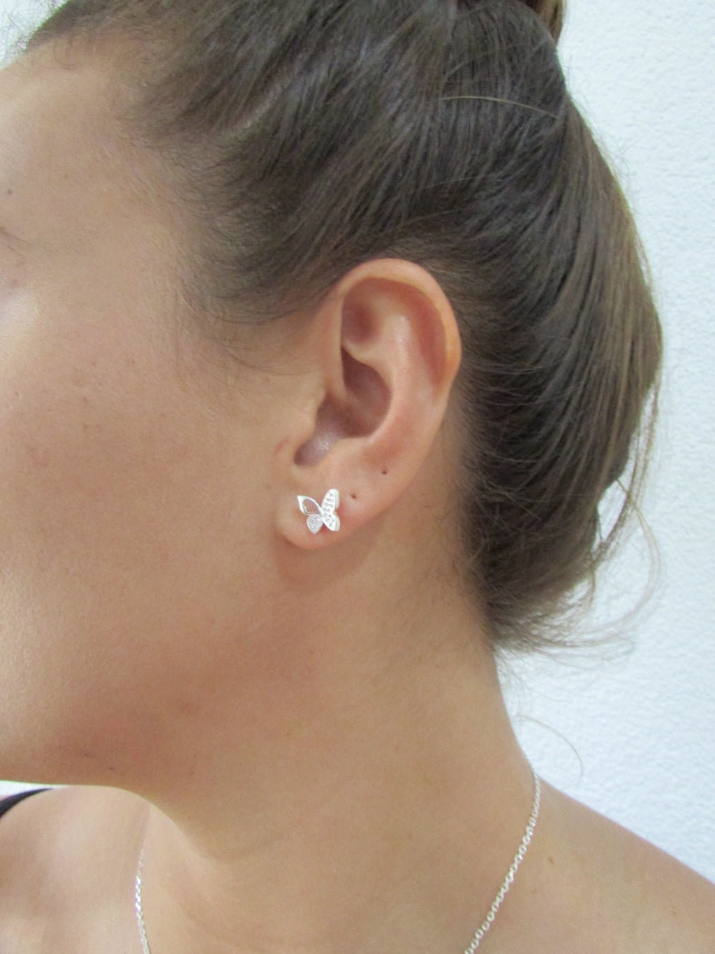 Conjunto Borboleta Cravejada Micro Zircônias