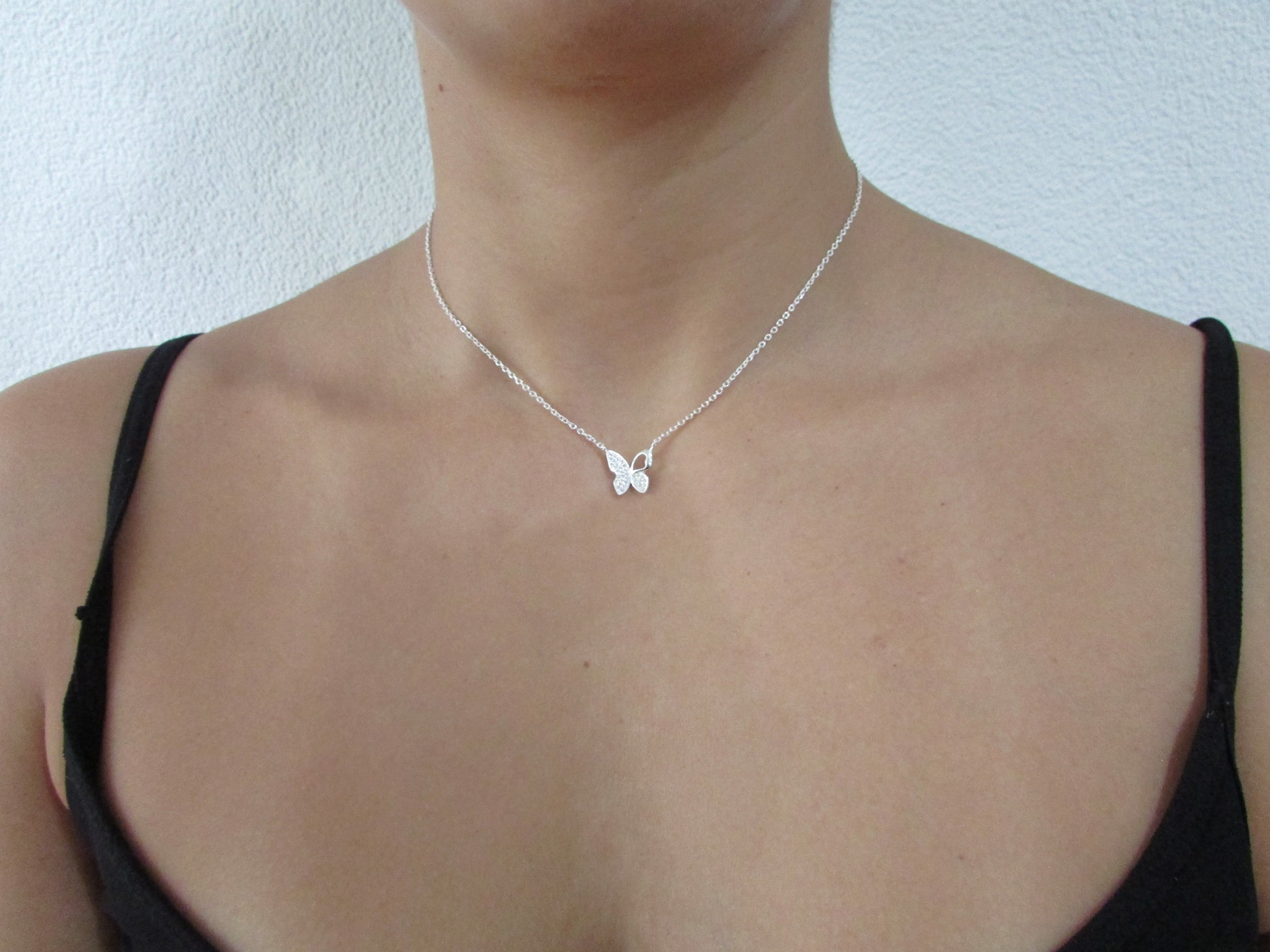 Conjunto Borboleta Cravejada Micro Zircônias