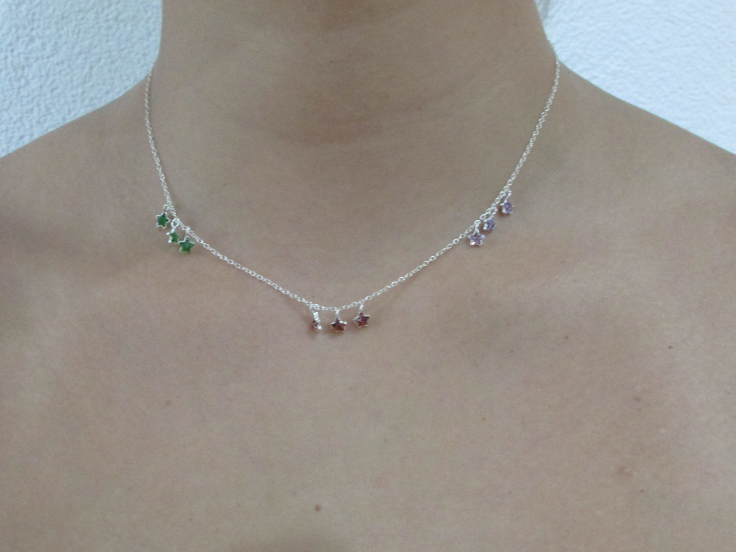 Colar Infantil Estrelinhas Coloridas
