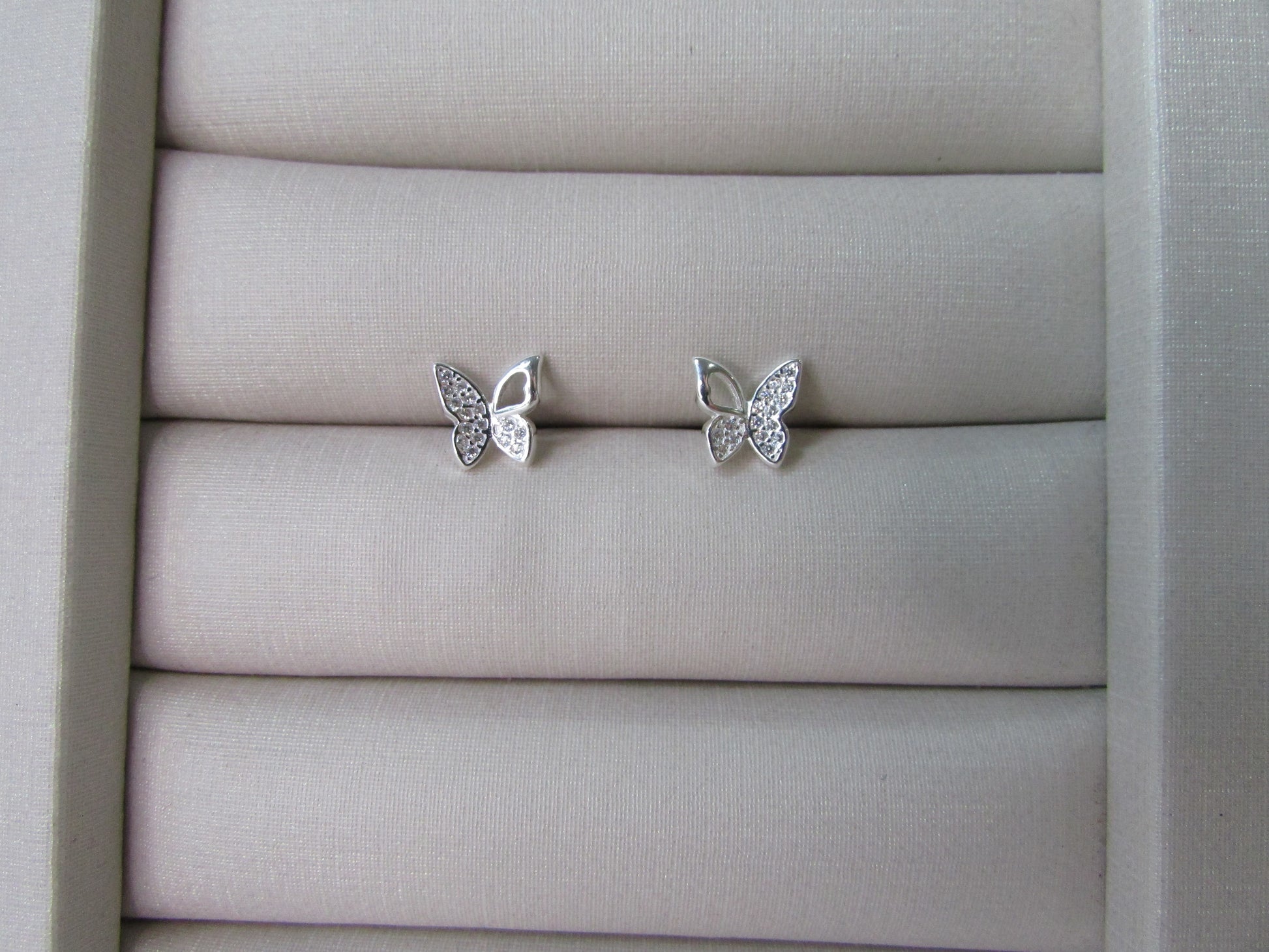 Conjunto Borboleta Cravejada Micro Zircônias