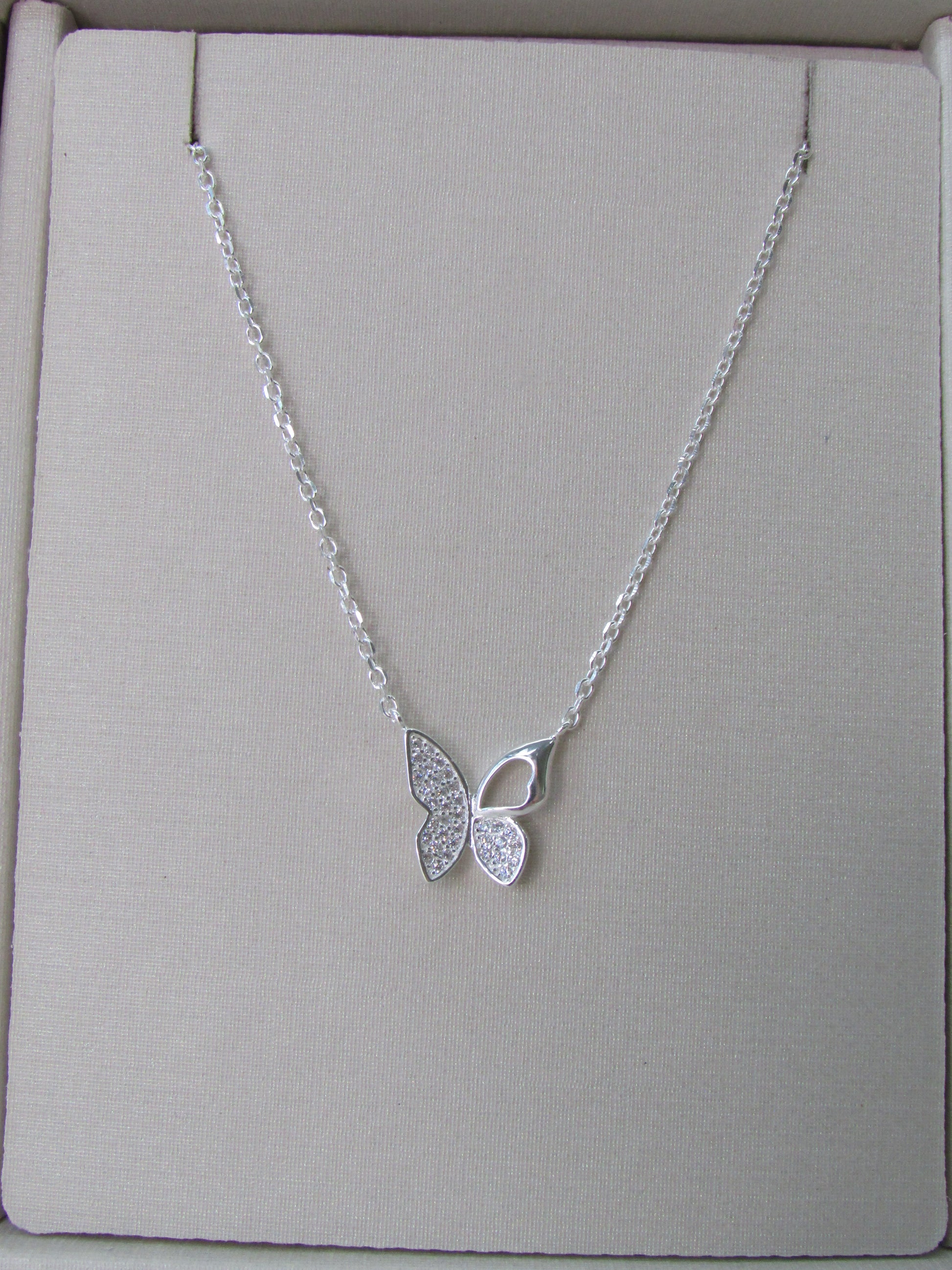 Conjunto Borboleta Cravejada Micro Zircônias
