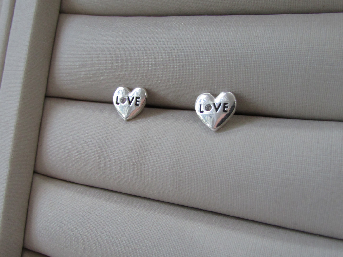 Brinco Coração Love Com Zircônia