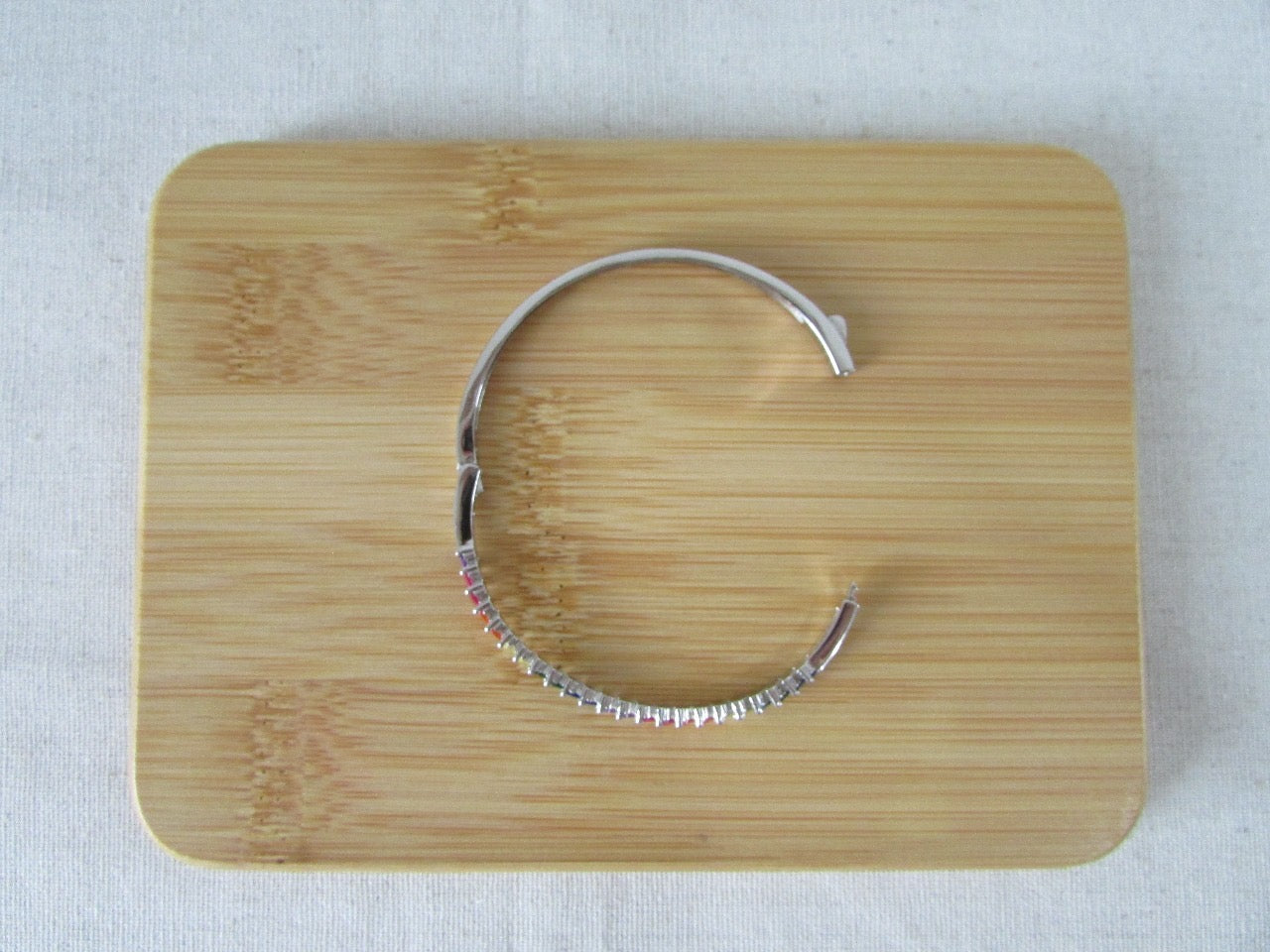 Pulseira Rígida Zirconias Coloridas